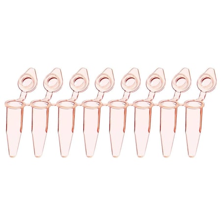 Scientific Specialties Ultraflux Snap Strip Tubes, 0.2ml, Red, 120/PK 145591